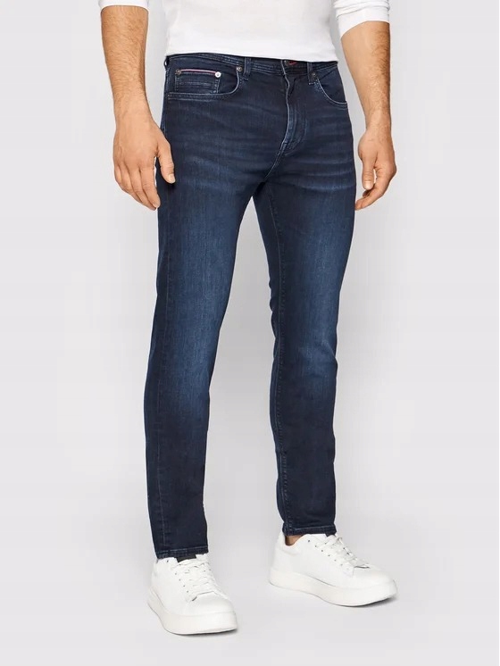 Tommy Hilfiger Modré Hladké Pánské Džíny 35/34 6EA