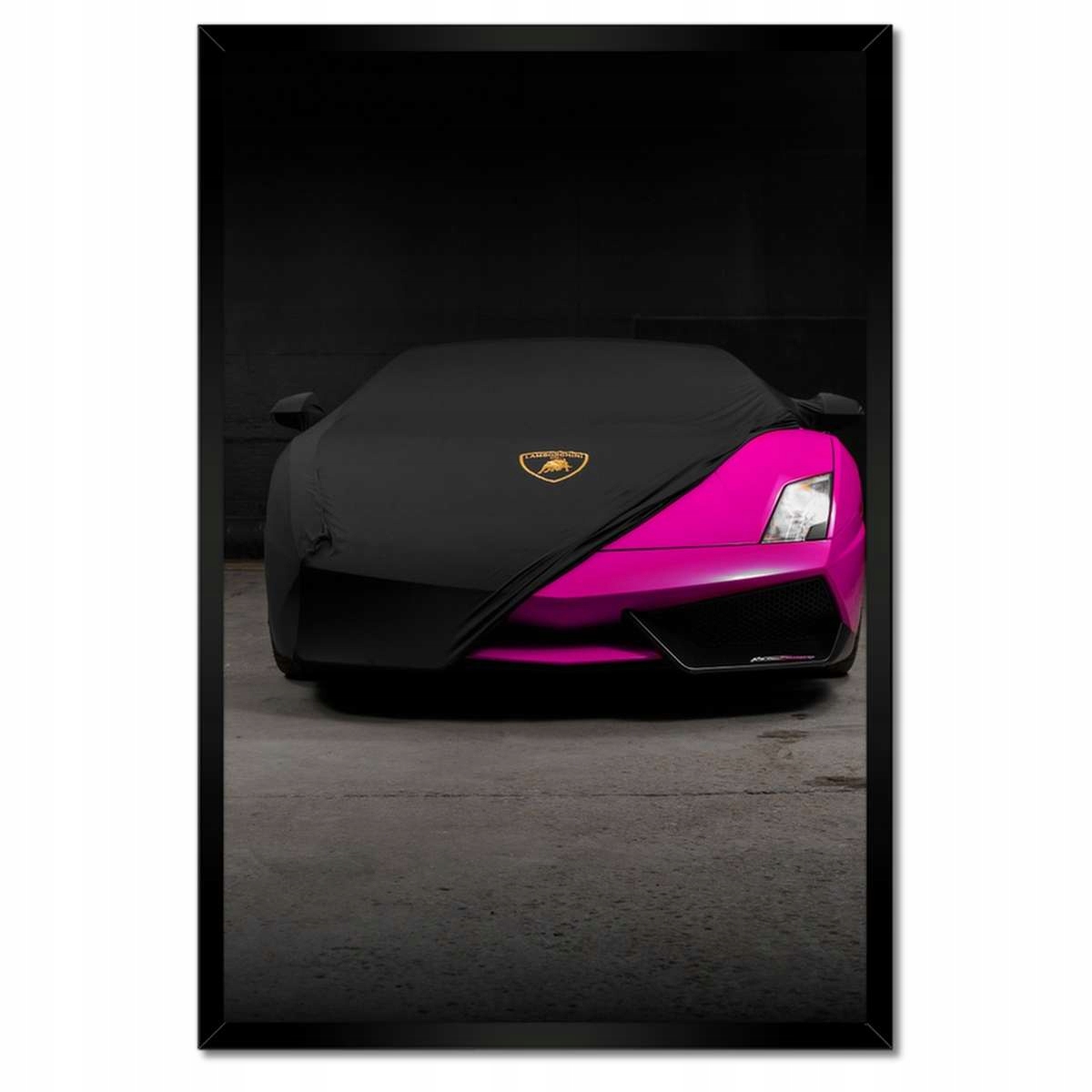 Plakáty v rámu 40x60 Růžové sportovní auto