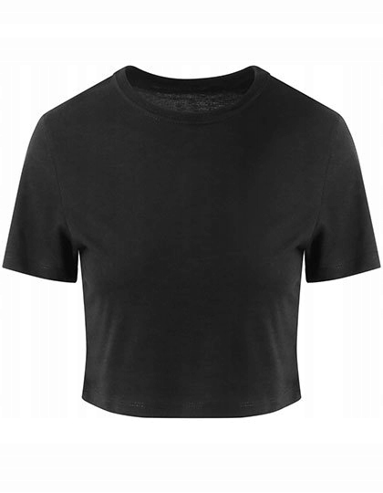 

krótka czarna bluzka t-shirt top krótki damski