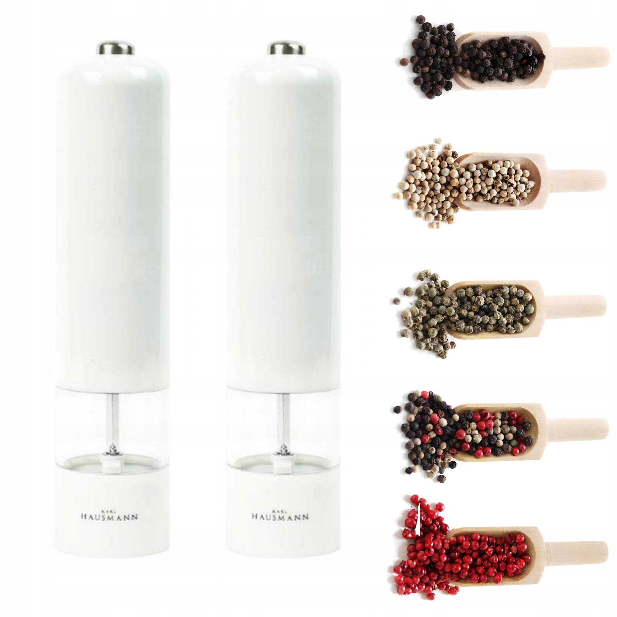 ZESTAW MŁYNKÓW ELEKTRYCZNYCH 2SZT SÓL PIEPRZ
