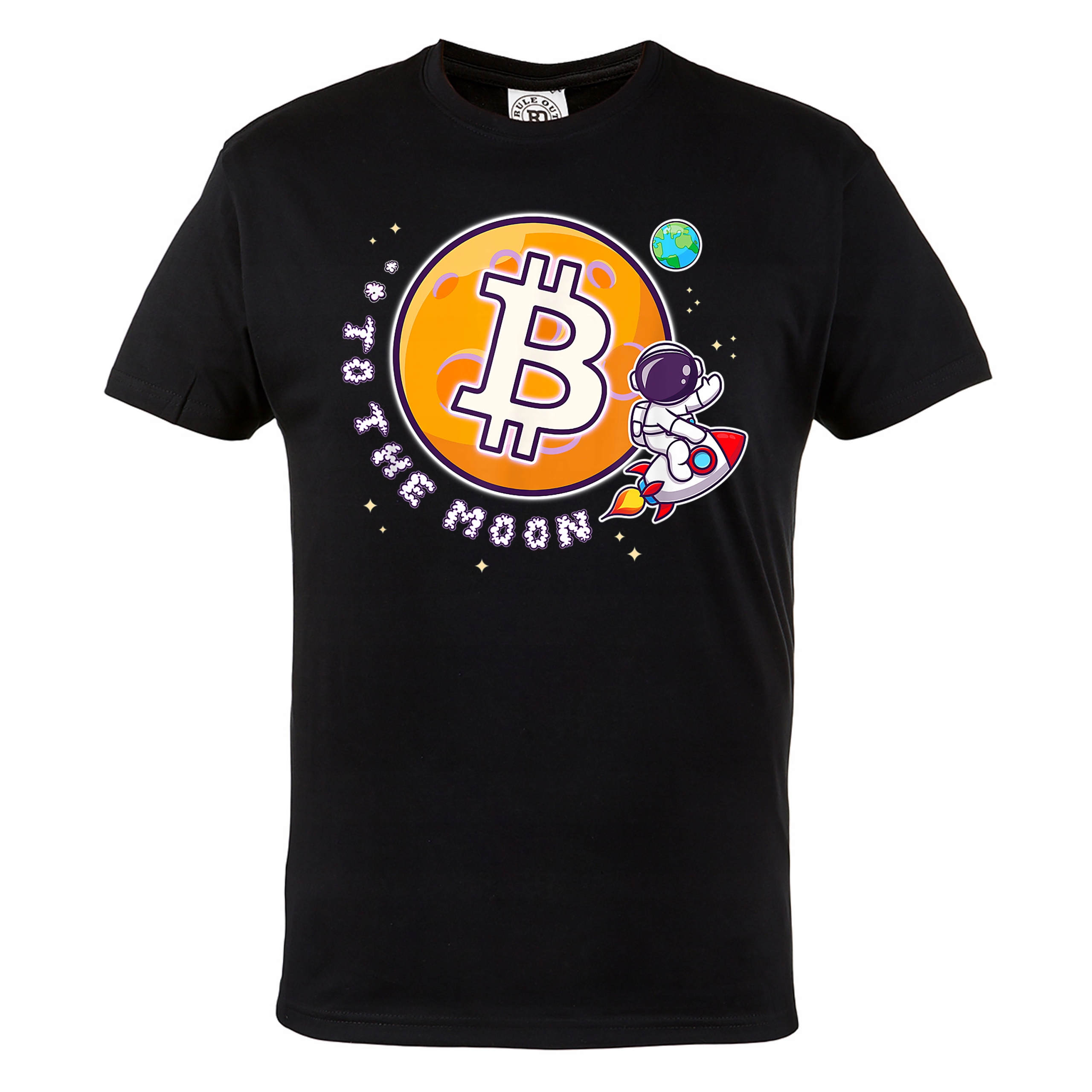 

Męska Koszulka Z Nadrukiem Bitcoin Kryptowaluty