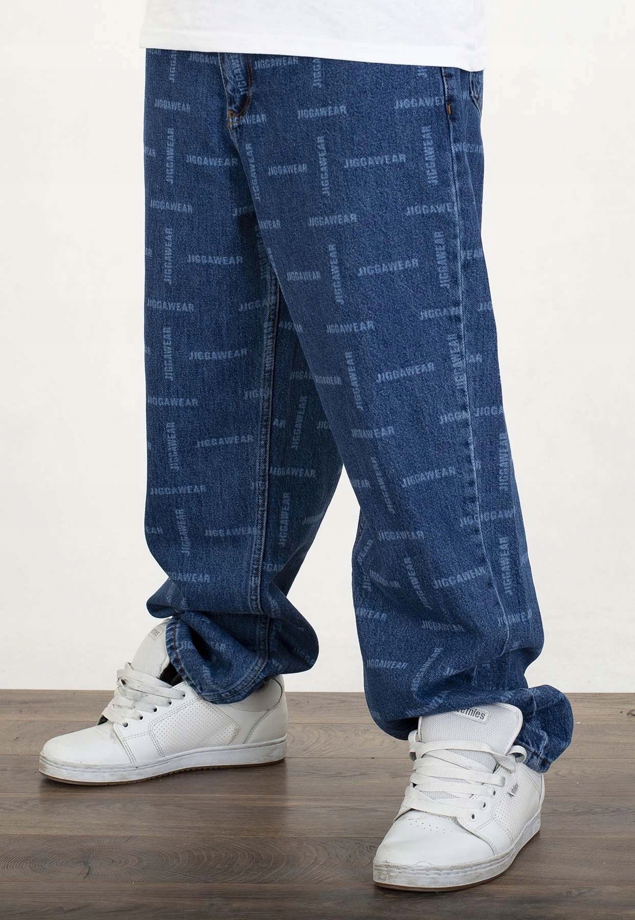 Kalhoty Jigga Wear Baggy Jeans Mini Laser Blue