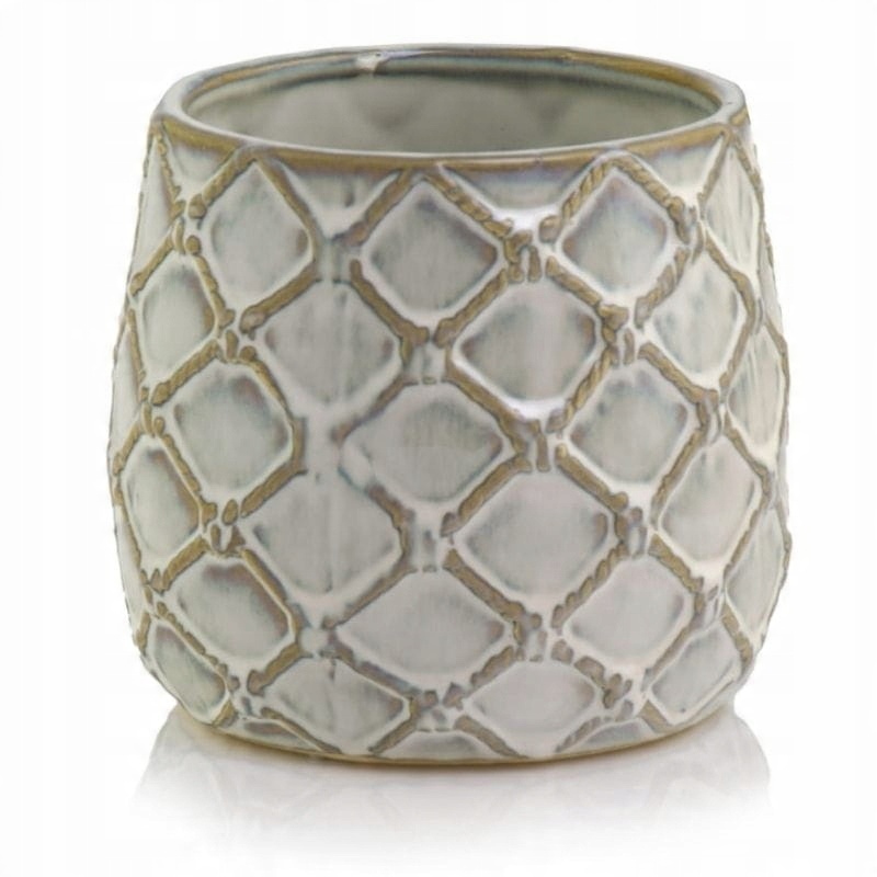 

Kremowa osłonka na doniczkę ceramiczna Polnix 19