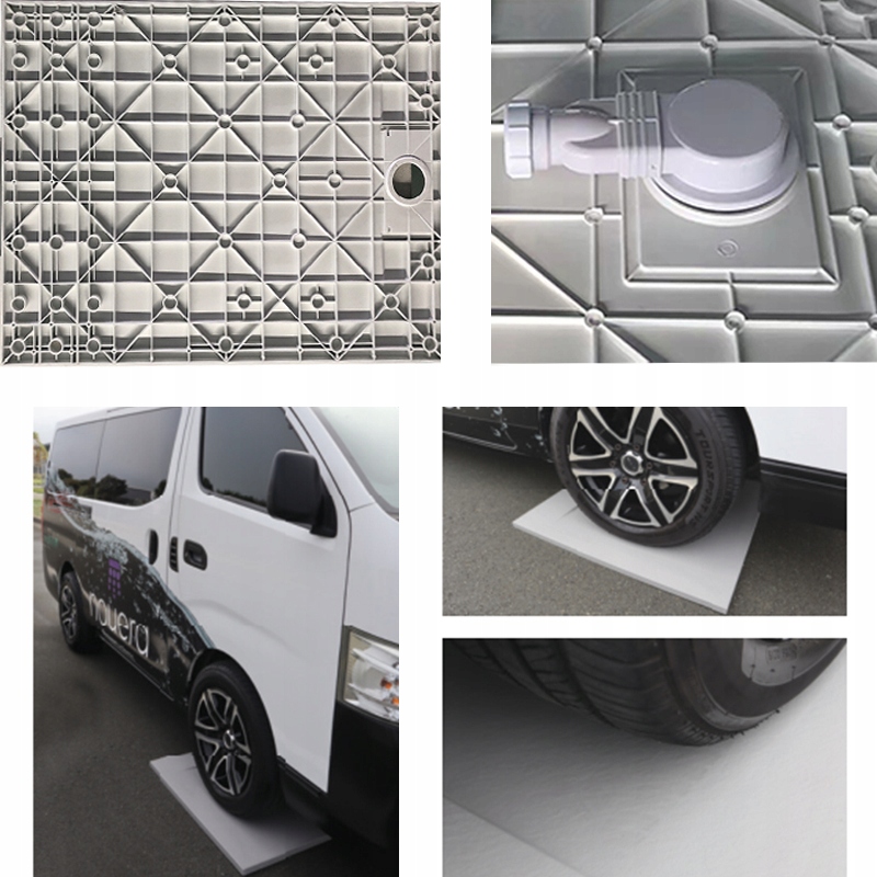 BRODZIK PRYSZNICOWY KAMIENNY PROSTOKĄTNY SLIM RIKO SZARY 120x90 CM Głębokość 90 cm