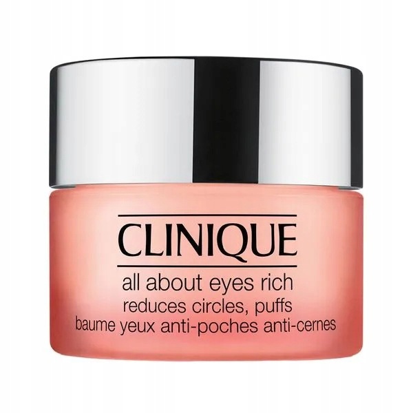 Clinique All About Eyes Rich, bohatý krém pod oči, redukující modřiny a vypláchnutý