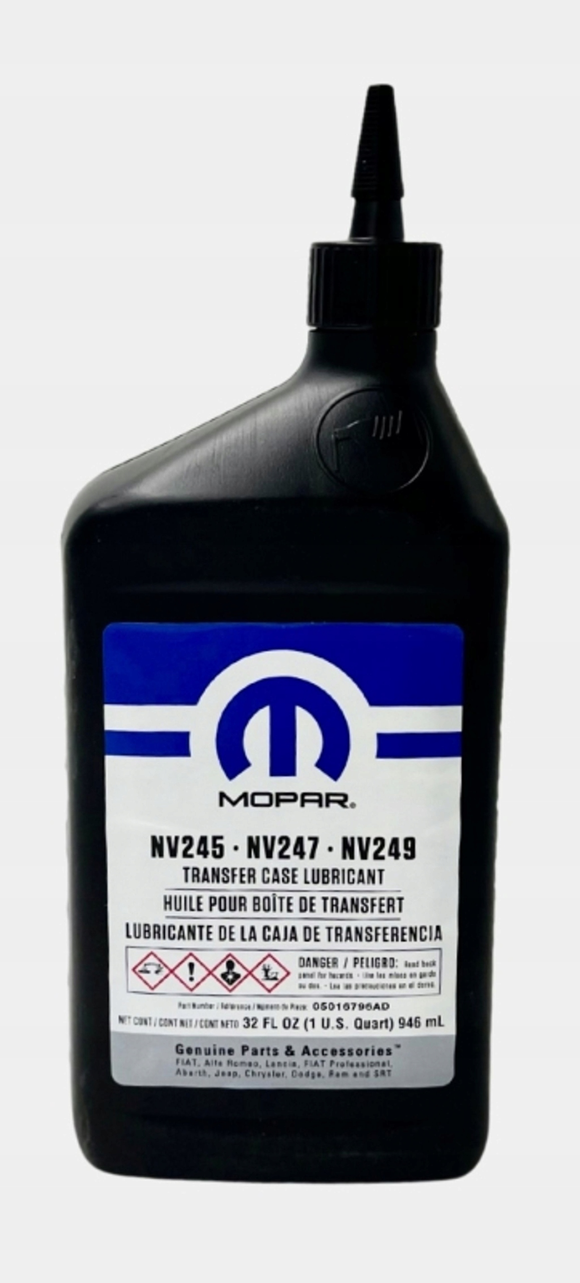 Olej Pro Rozvodnou Skříň Reduktoru 0 Mopar 05016796AC 05016796AC