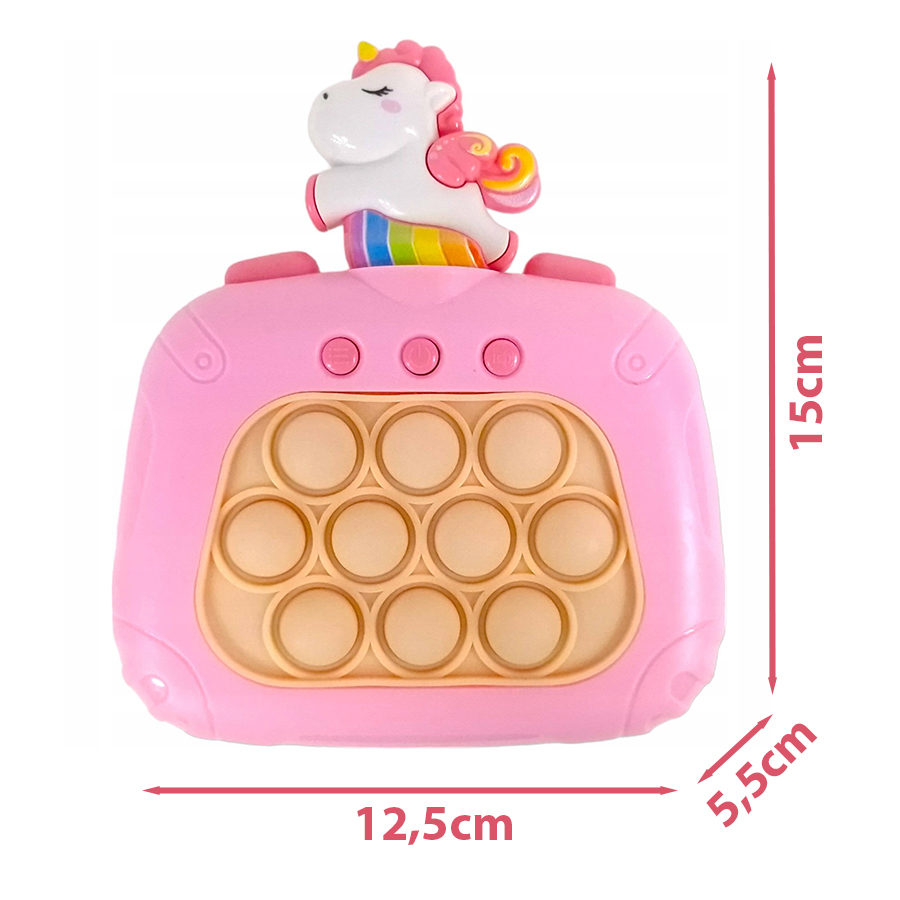GRA ZRĘCZNOŚCIOWA POP IT UNICORN RÓŻOWA POPIT PUSH ANTYSTRESOWA SENSORYCZNA Marka Stator