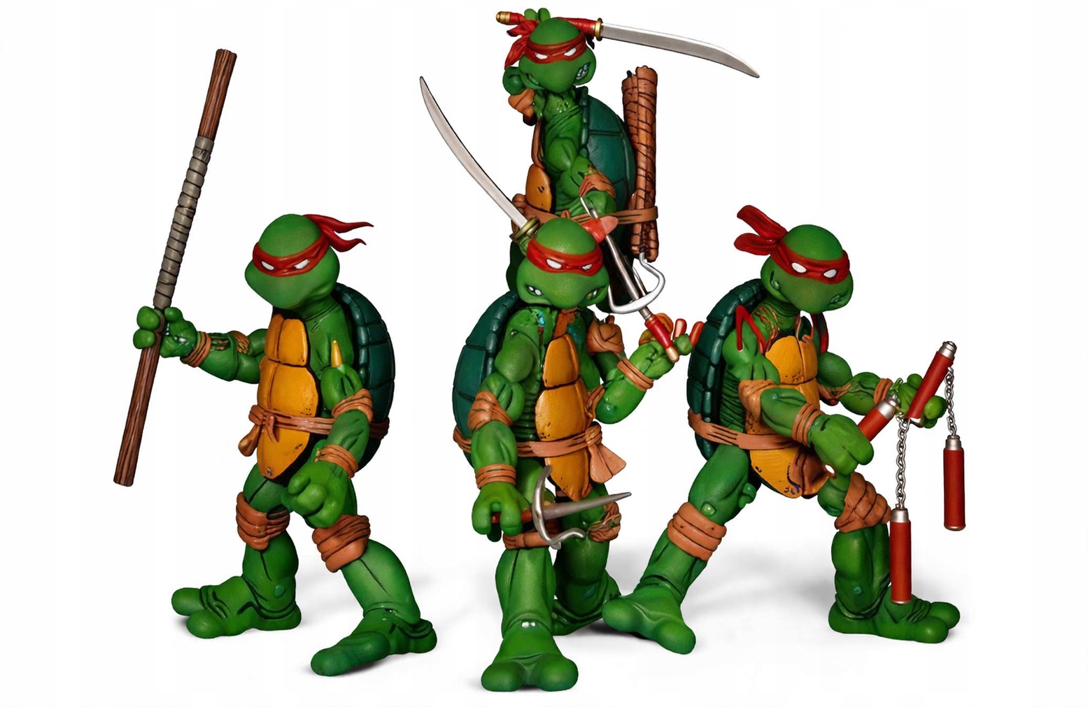 Tmnt Želvy Ninja figurka Neca sada All Red