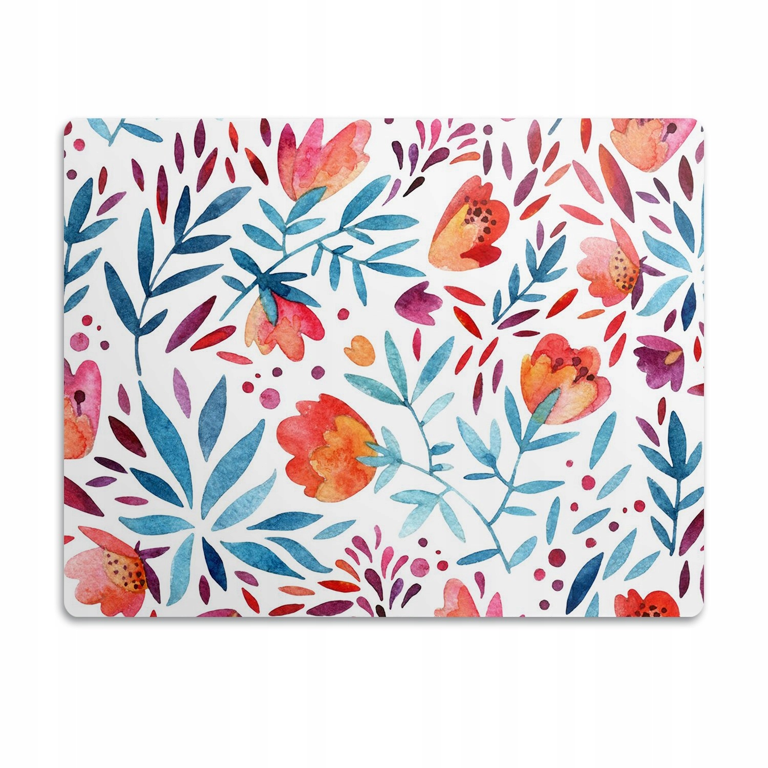 Levně Podložka pod záchod pro kočky Barevné kvítky 60 x 40 cm