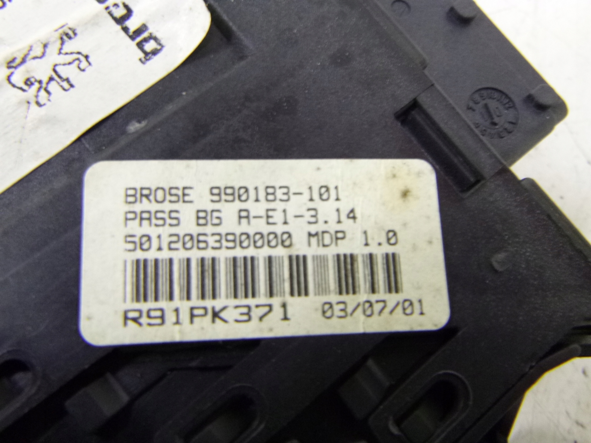 MÉCANISME VITRE AVANT DROITE PEUGEOT 307 9634457580