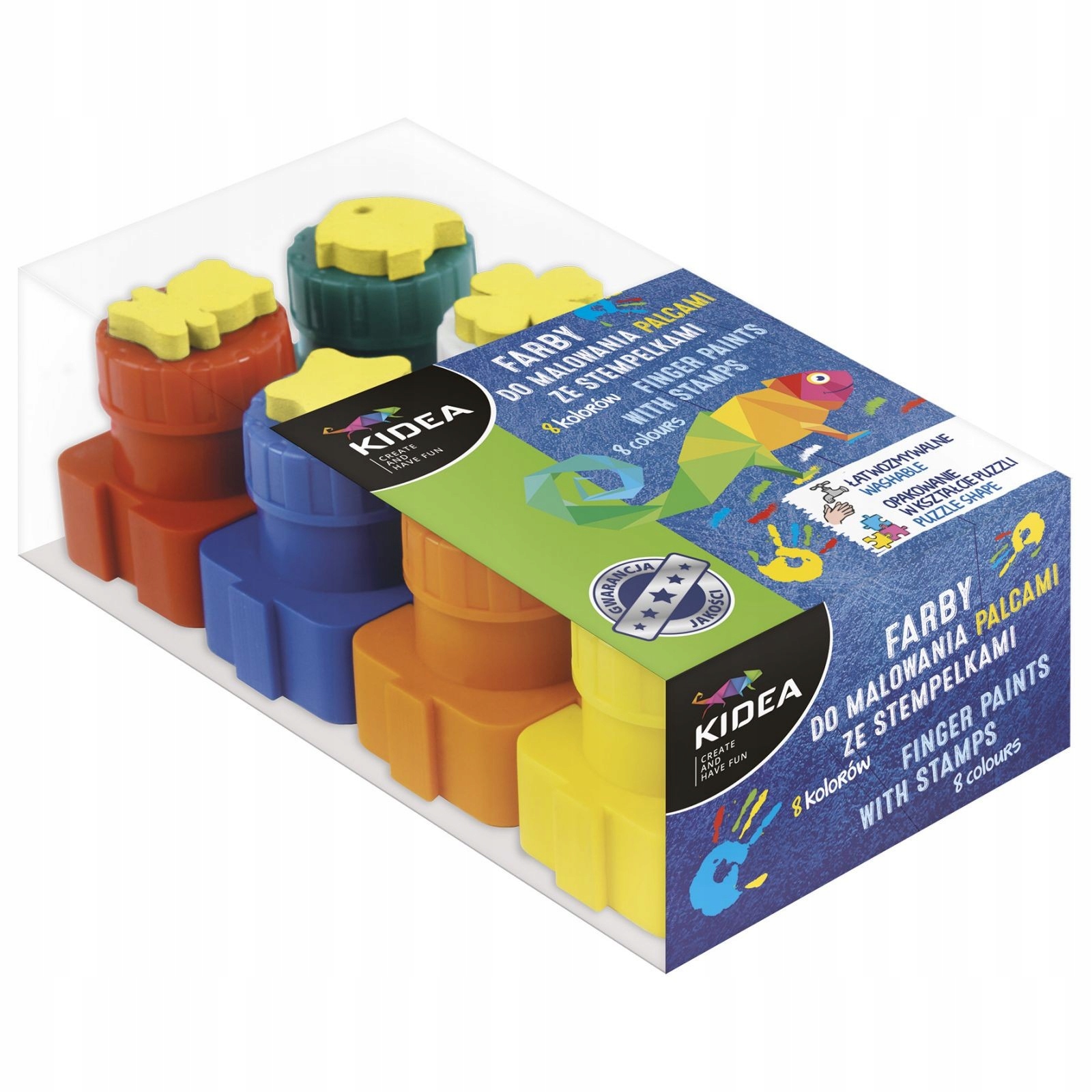 

Farby do malowania palcami Kidea 8937