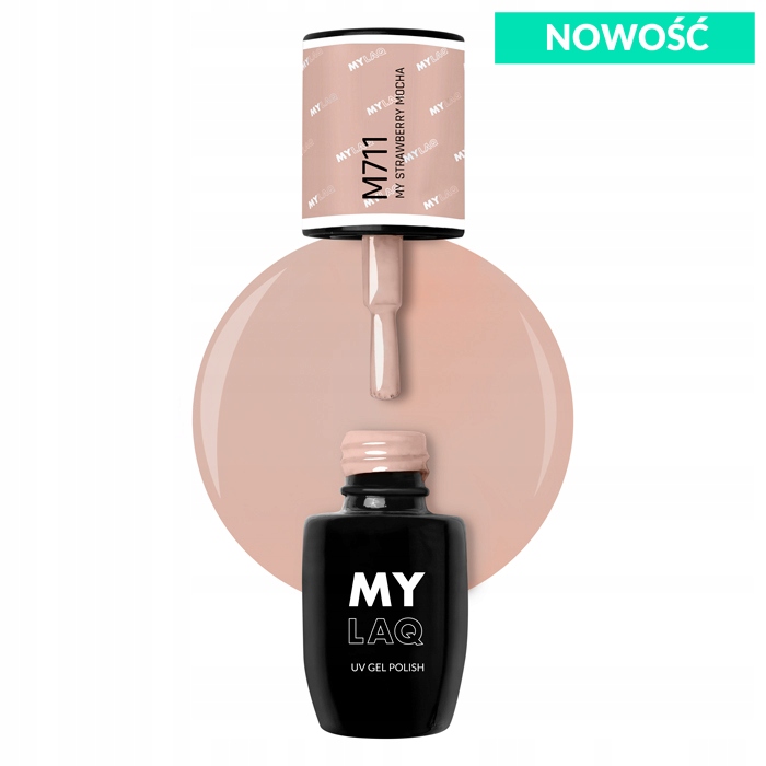 

Mylaq Lakier Hybrydowy M711 My Strawberry Mocha