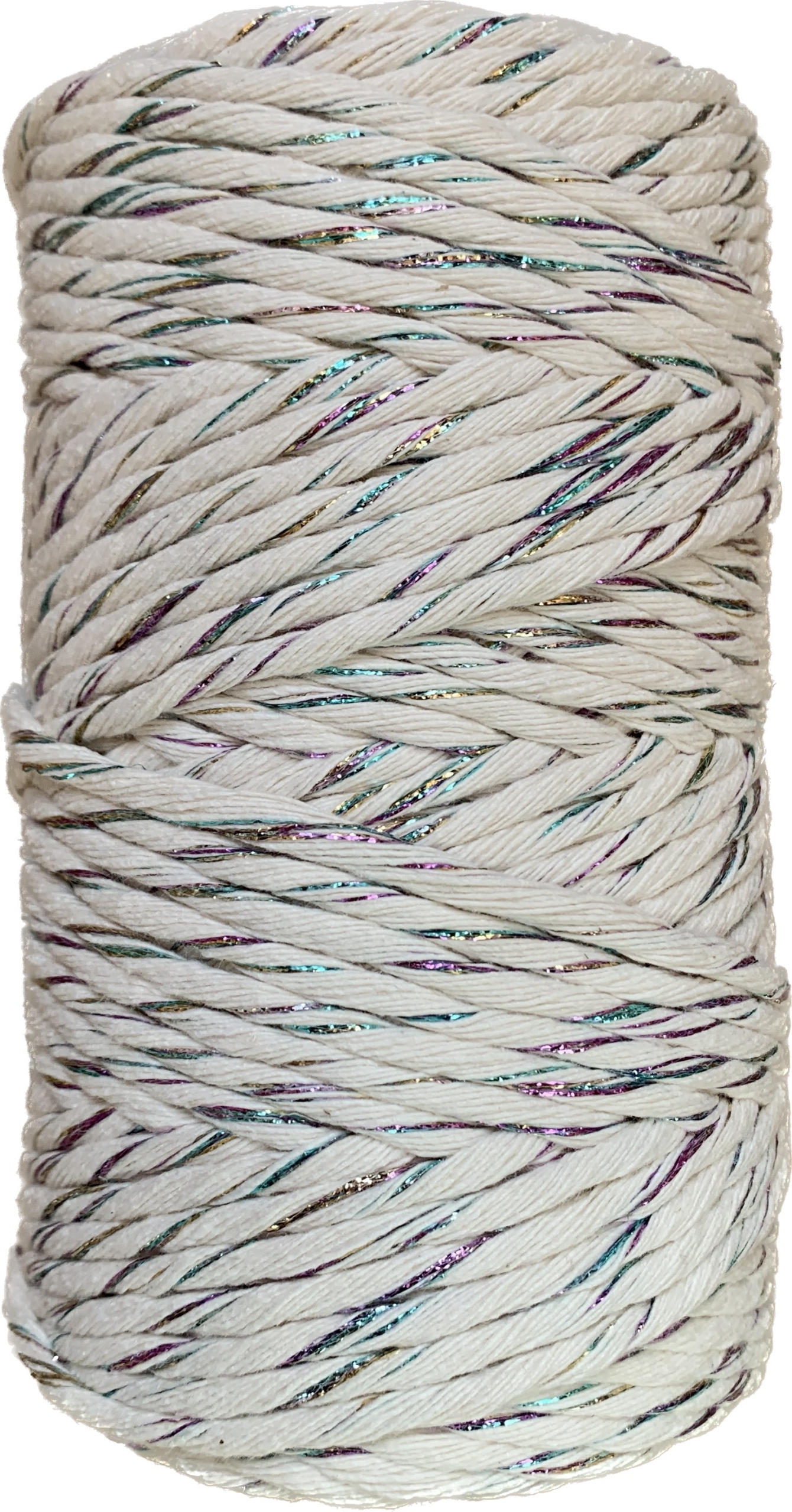 Sznurek Bawełniany Ecru Kolorowa Nitka 5mm 50m