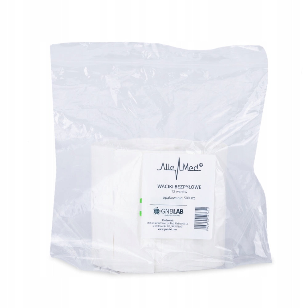 WACIKI BEZPYŁOWE CELULOZOWEDO PAZNOKCI MANICURE ROLKA 500szt 12 warstwowe Cechy dodatkowe bezpyłowe w rolce