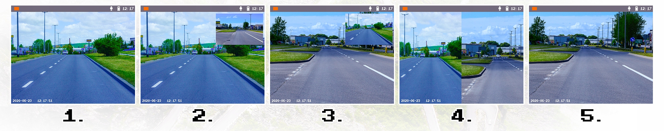KAMERA SAMOCHODOWA REJESTRATOR JAZDY HD MICROSD 16 Przekątna ekranu 3.8