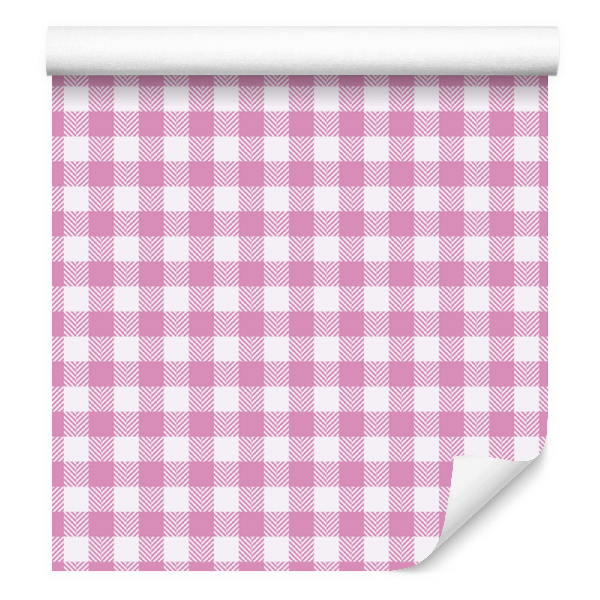 Tapeta Vzor tkaniny pudrová růžová, horní část pudrová růžová 50x1000 cm