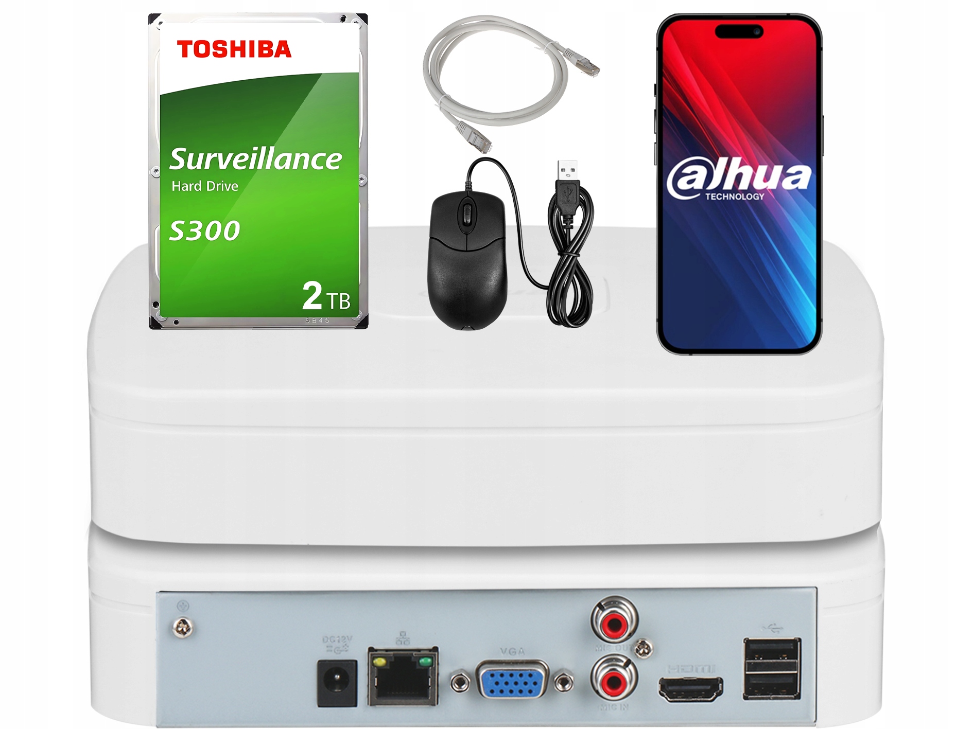 Ip Registrátor Dahua NVR2104-4KS3 Aplikácia Dmss Pre Ip Kamery Disk 2TB