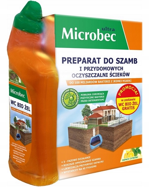 

Microbec Ultra Bakterie Do Szamb 1kg Wc Bio Żel