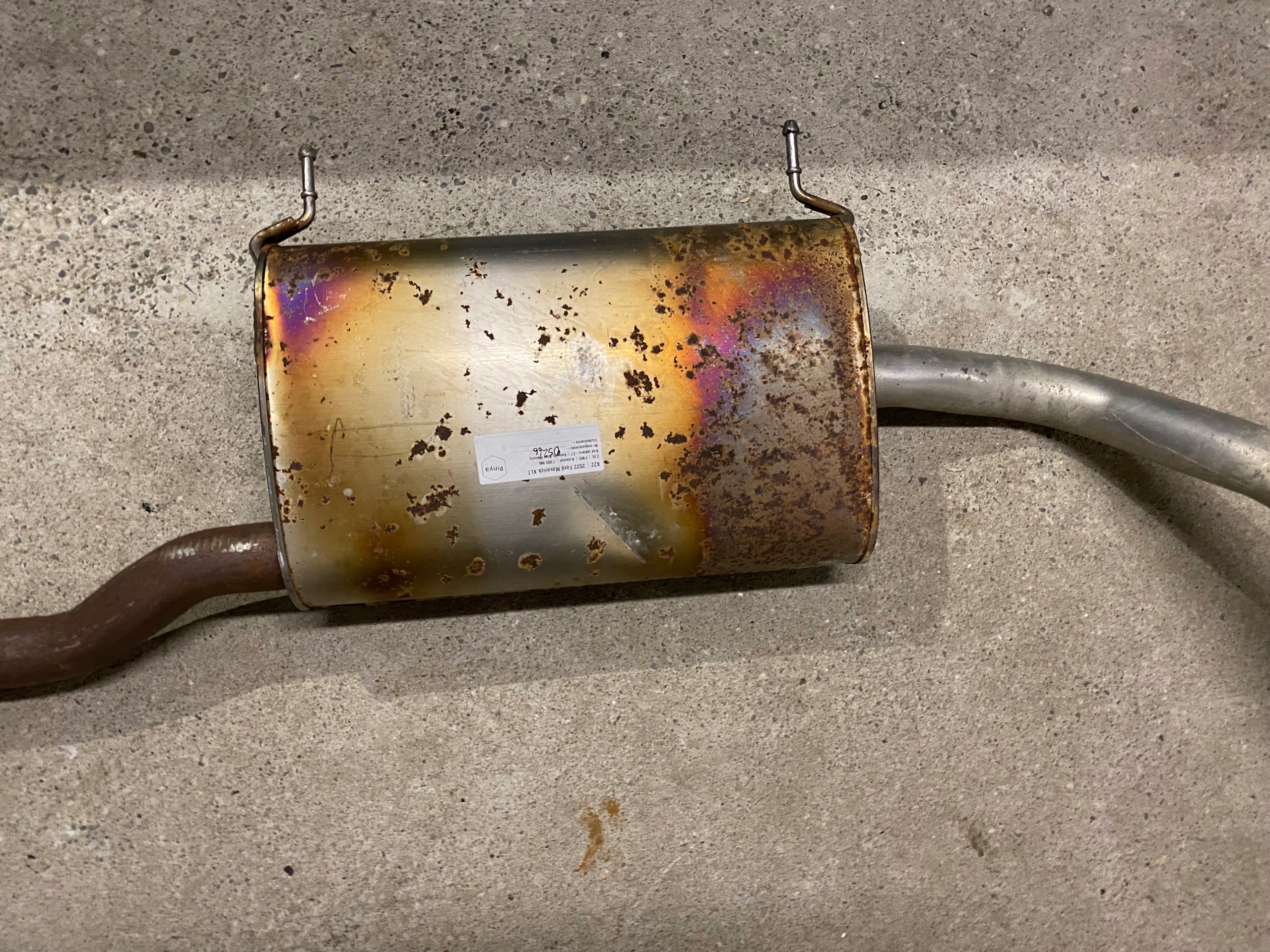 complete exhaust pipe tlumik catalyst pipe Ford Maverick 2022+ USA