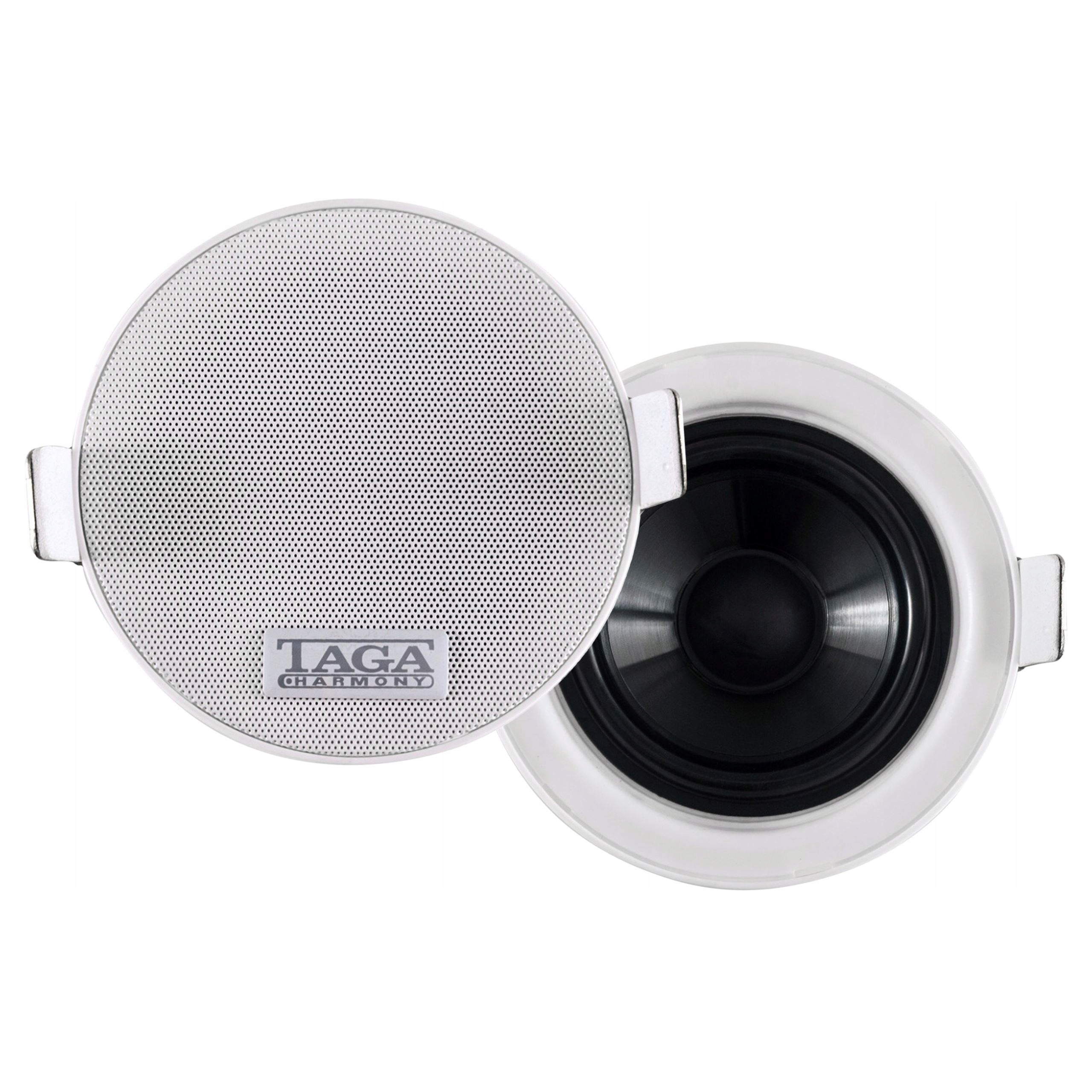 Głośniki Sufitowe Instalacyjne Slim 30W Taga Harmony TCW-80R Para Białe