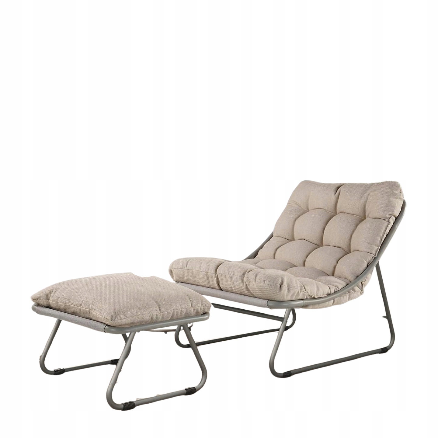 Ležadlo do záhrady Grand Patio s podnožkou a bočným stolíkom, moderné