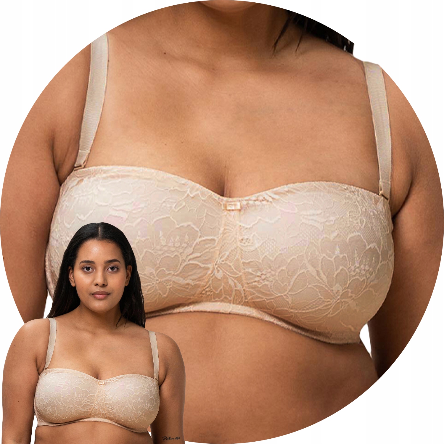 Triumph 10208004 krémová krajka 70D Měkká podprsenka Soft