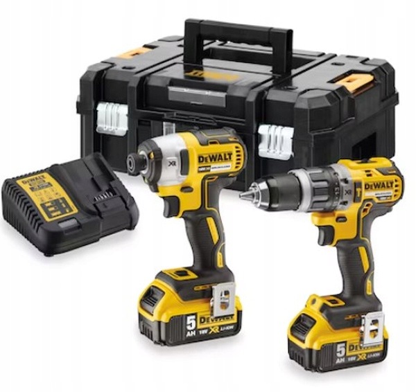 Dewalt Sada DCD796 DCF887 2x5Ah, nabíječka, kufr