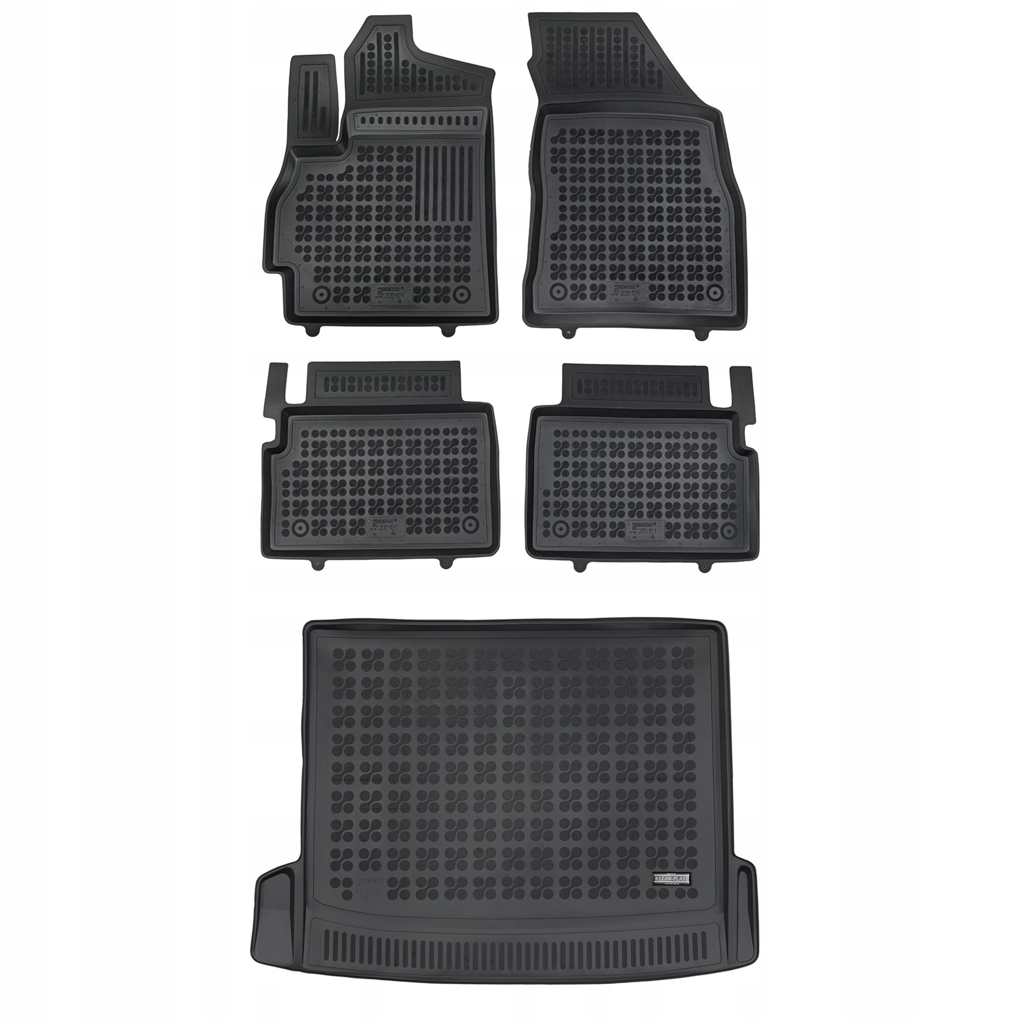 Zestaw dywaniki czarne mata gumowa czarna do Omoda 5 od 2022