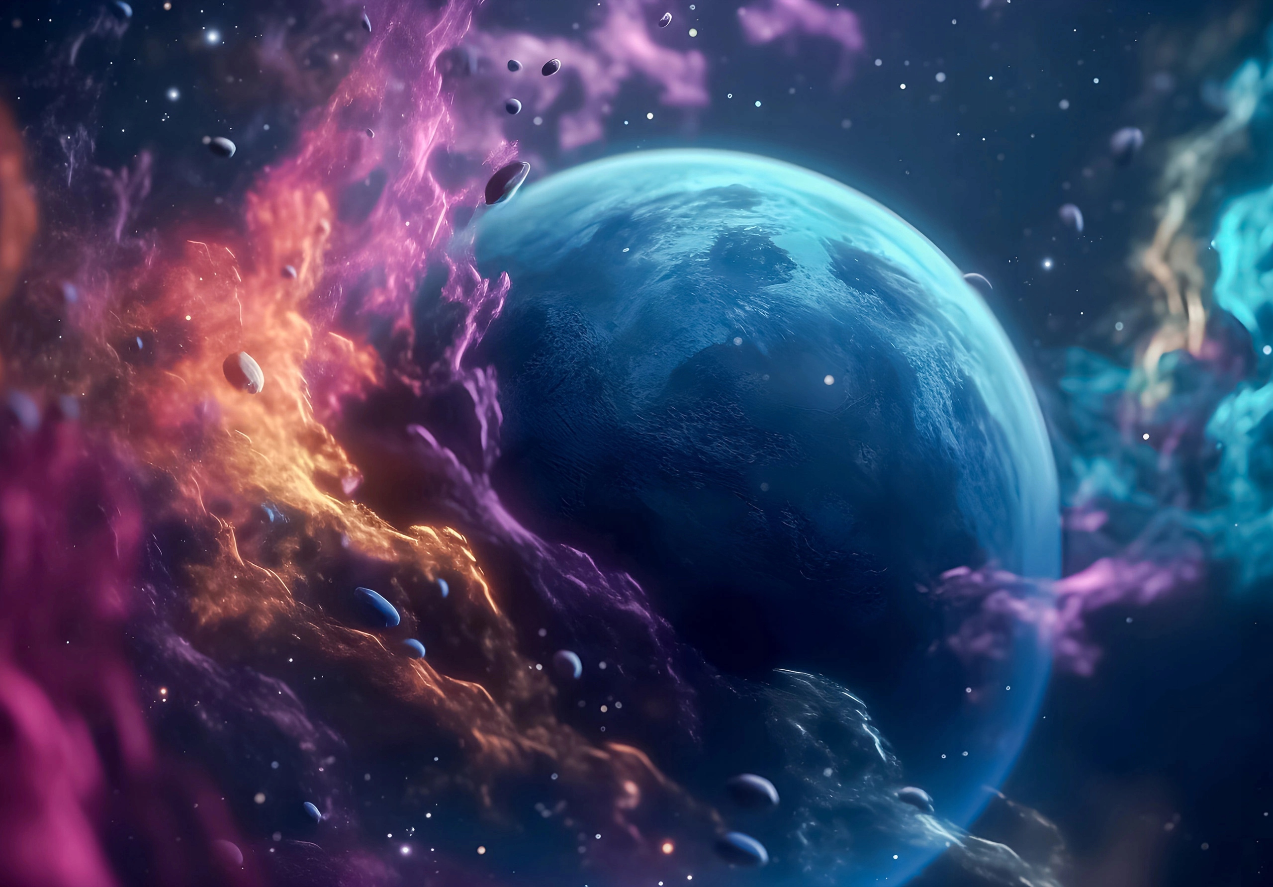 Fototapeta na zeď Kosmos planety Galaxie hvězdy flizelina 312 x 219