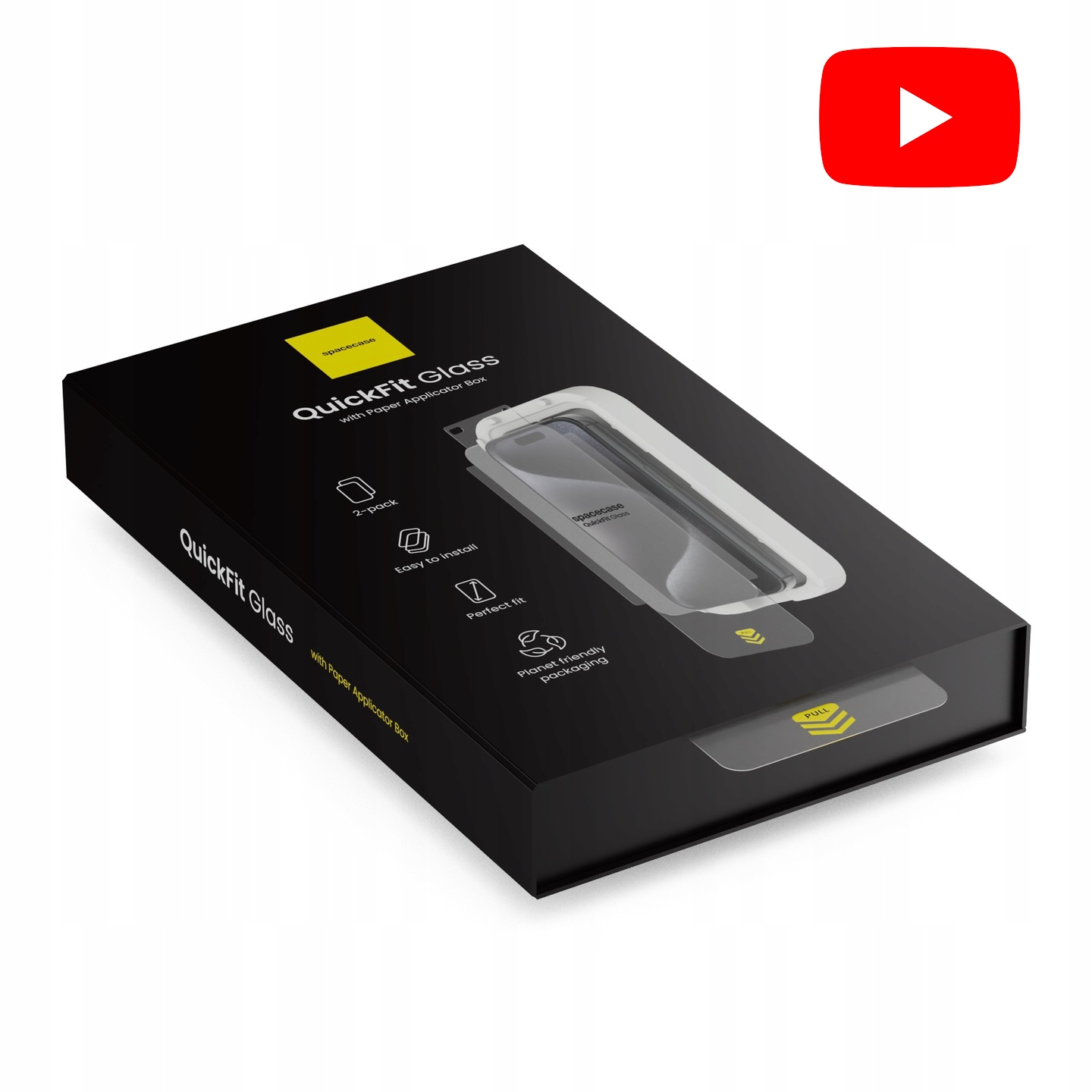 SZKŁO HARTOWANE DO IPHONE 16 PRO SZYBKA Z APLIKATOREM QUICKFIT - 2 SZTUKI Producent Spacecase