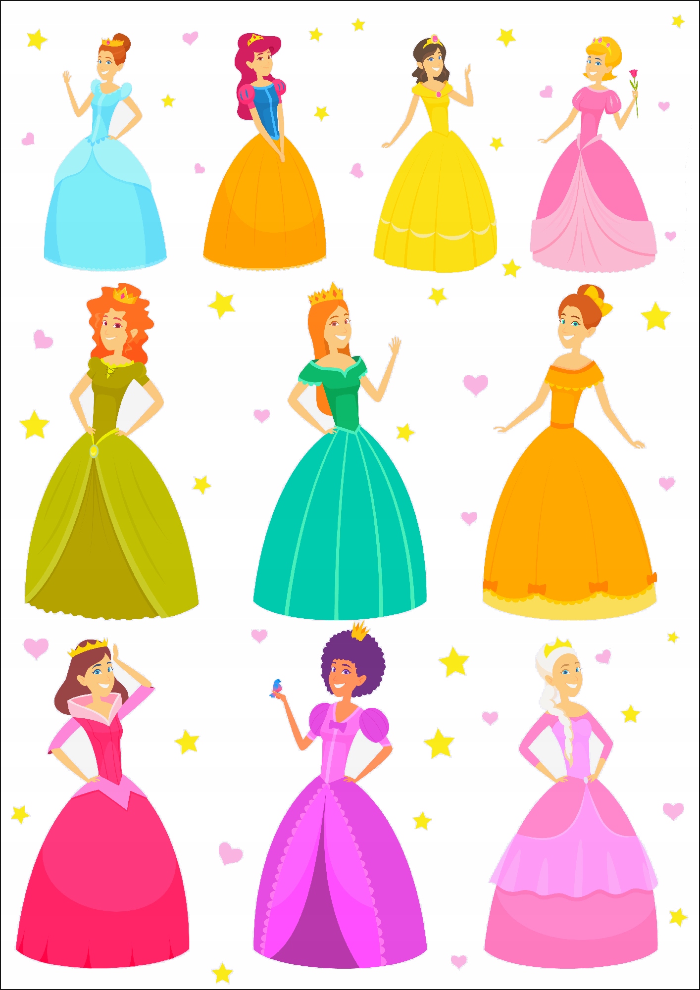 

PK15CO Tatuaże tymczasowe Księżniczki zmywalne