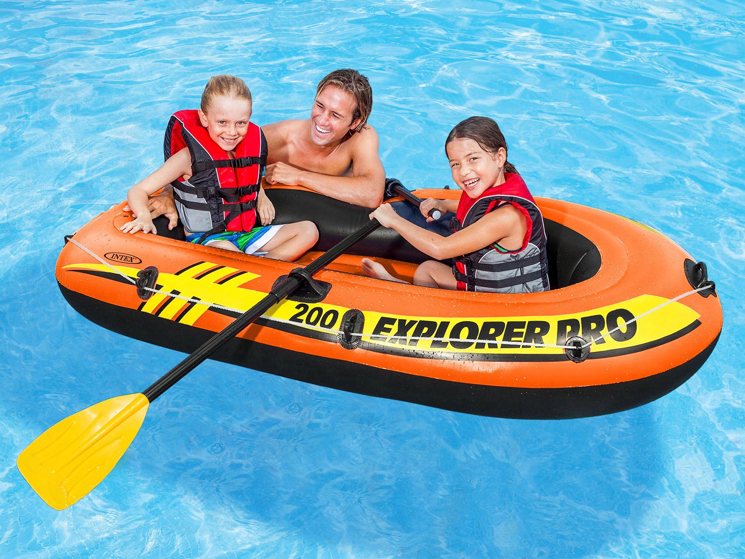 Ponton Explorer PRO 200 Set 196 x 102 x 33 cm wiosła + pompka INTEX Marka inna