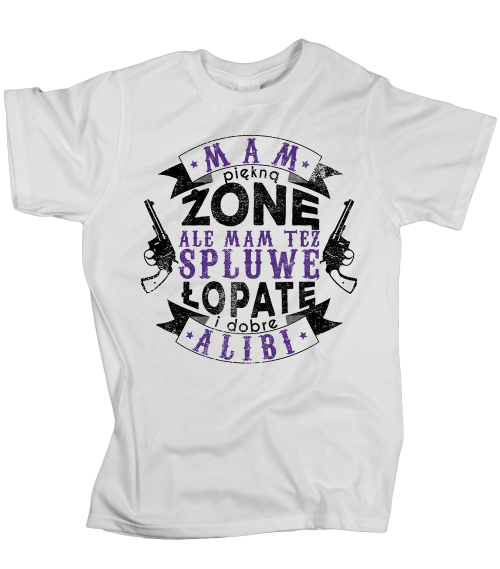 

Koszulka męska Mam piękną zonę łopatę alibi M