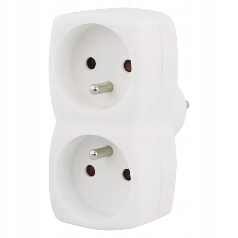 

Rozgałęźnik 2x wtyk Emos P0028 wtyk 230V biały