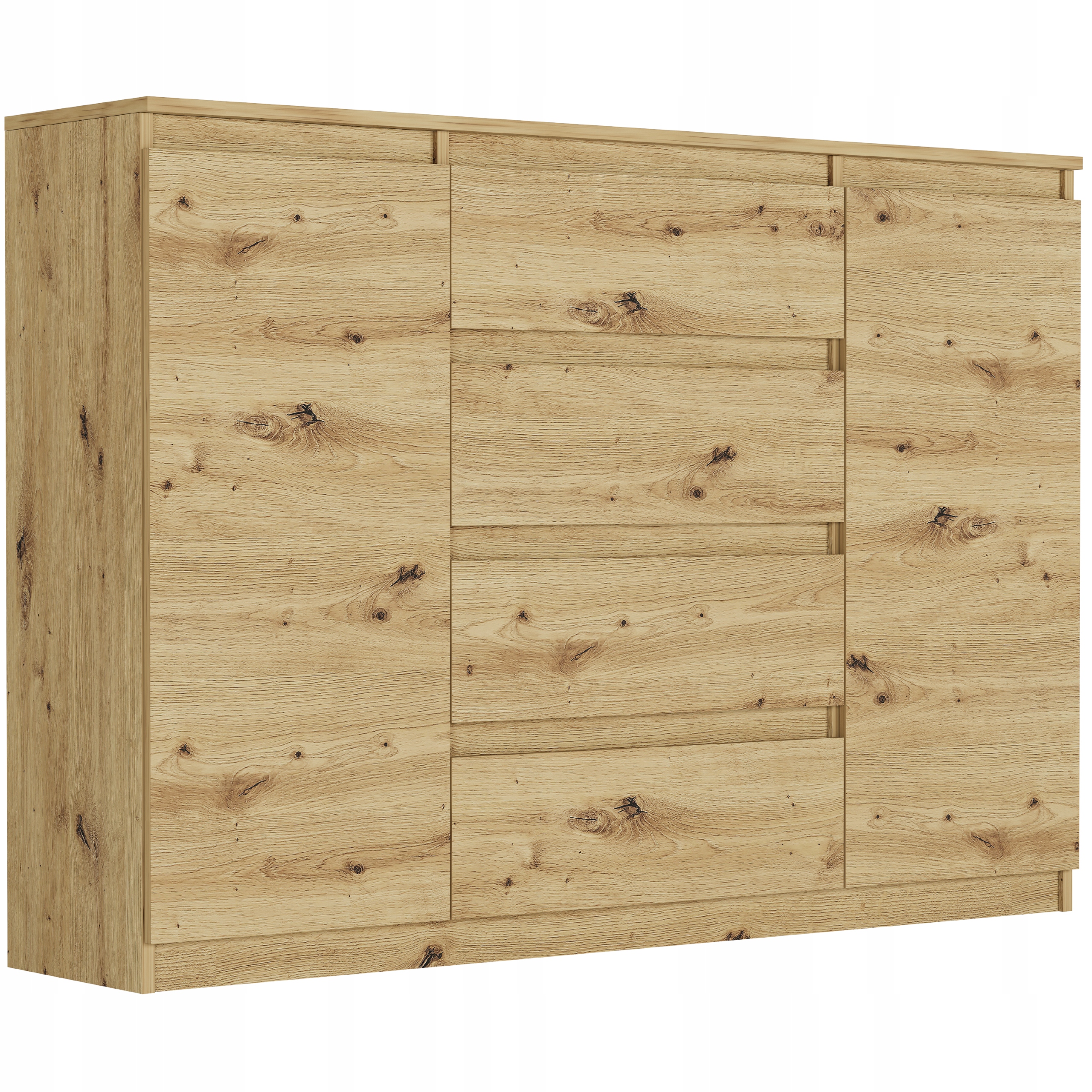 Módní Komoda 140 Skříňka 4 Zásuvky 2 Police R-140-S4 Artisan