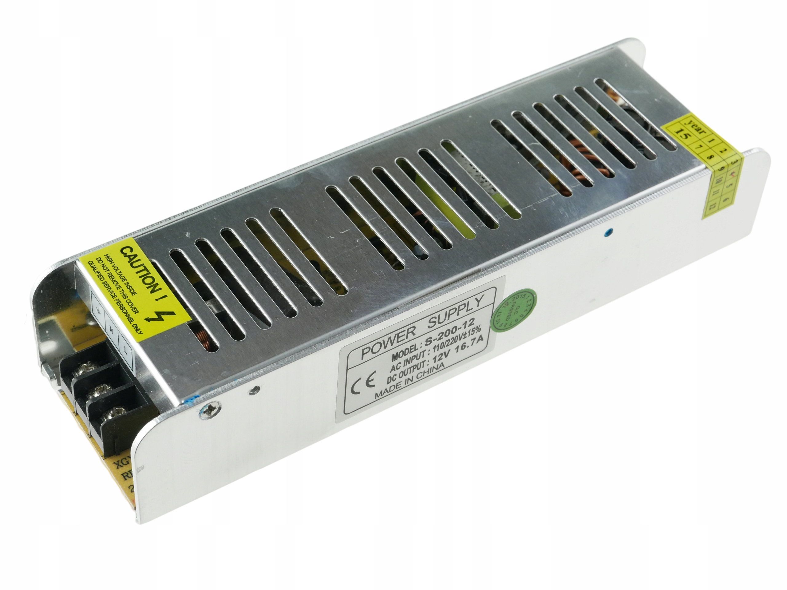 

Zasilacz Led montażowy modułowy 200W 12V Slim Cctv