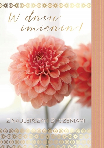 

na Imieniny Kartka z życzeniami lux PR371