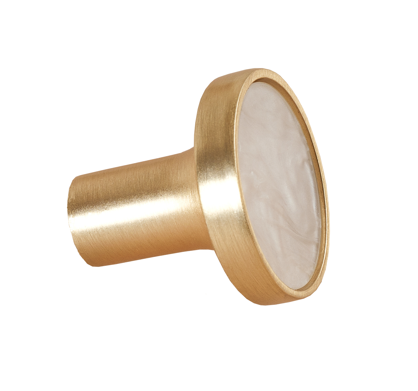 UCHWYT MEBLOWY GAŁKA ZŁOTA + MASA PERŁOWA 25mm