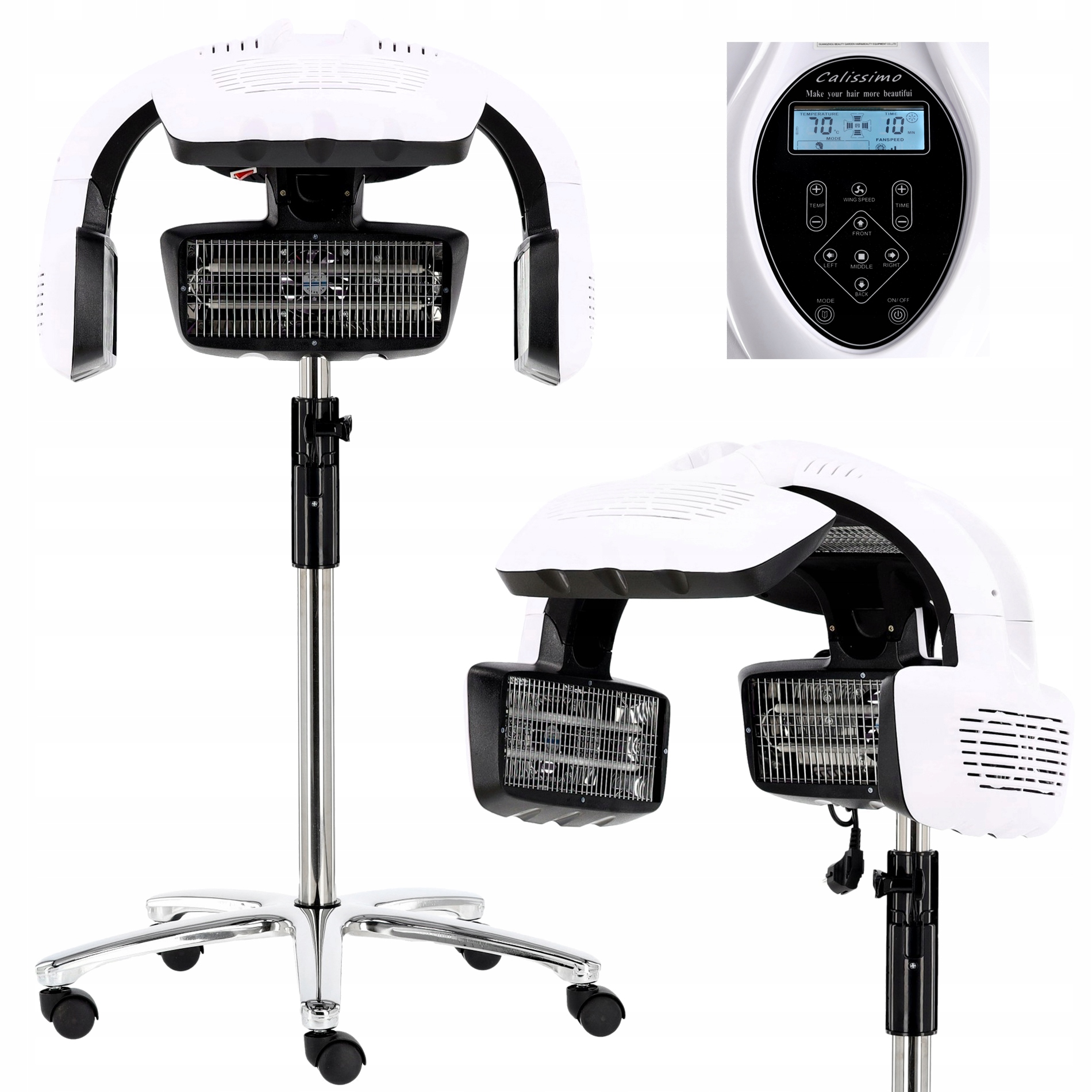 Infrazon Kadeřnická kudrna Klimazon stojící pro barvicí salon 7v1