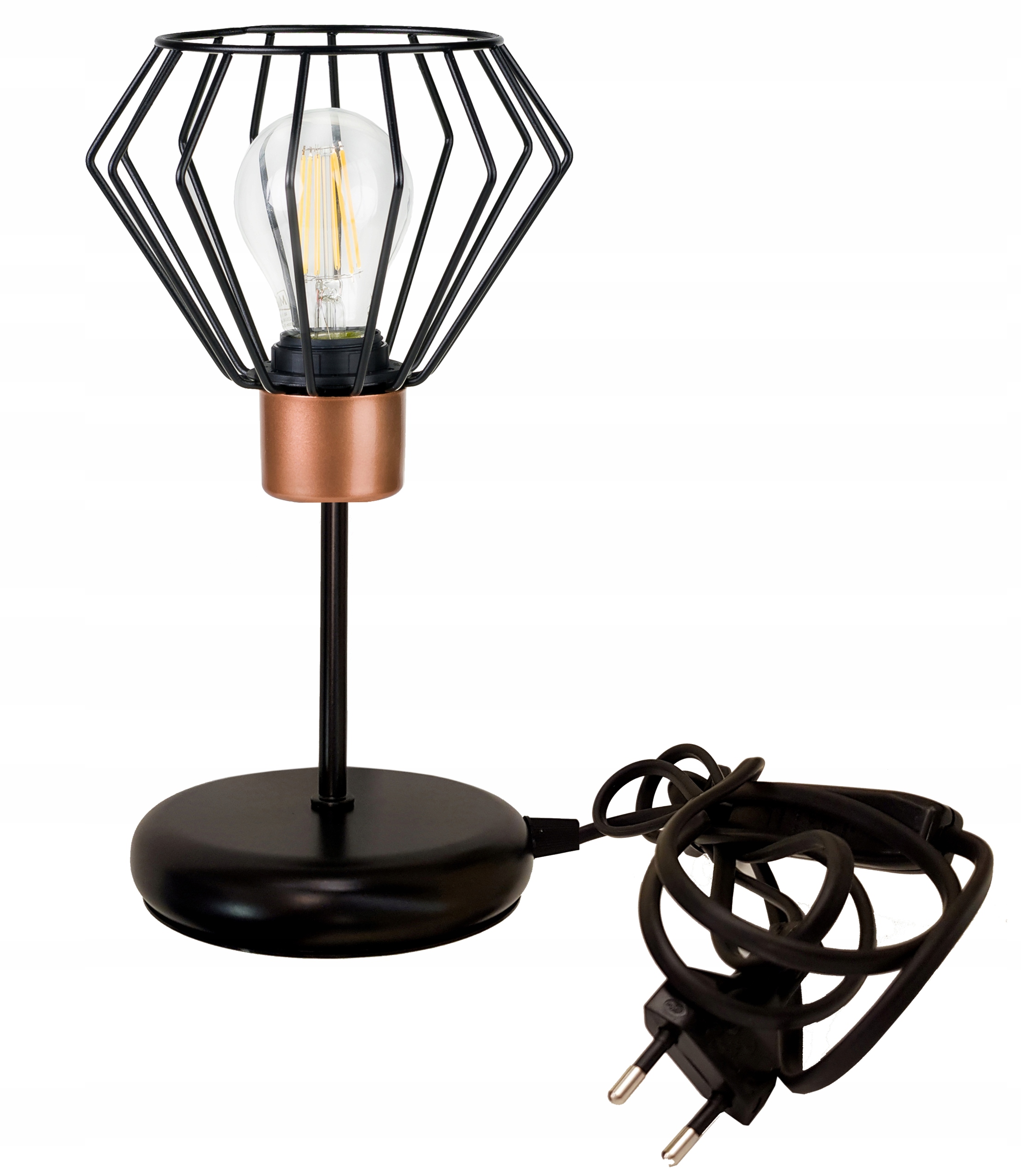 

Lampka nocna Lampa stołowa loft na led E27 Drut