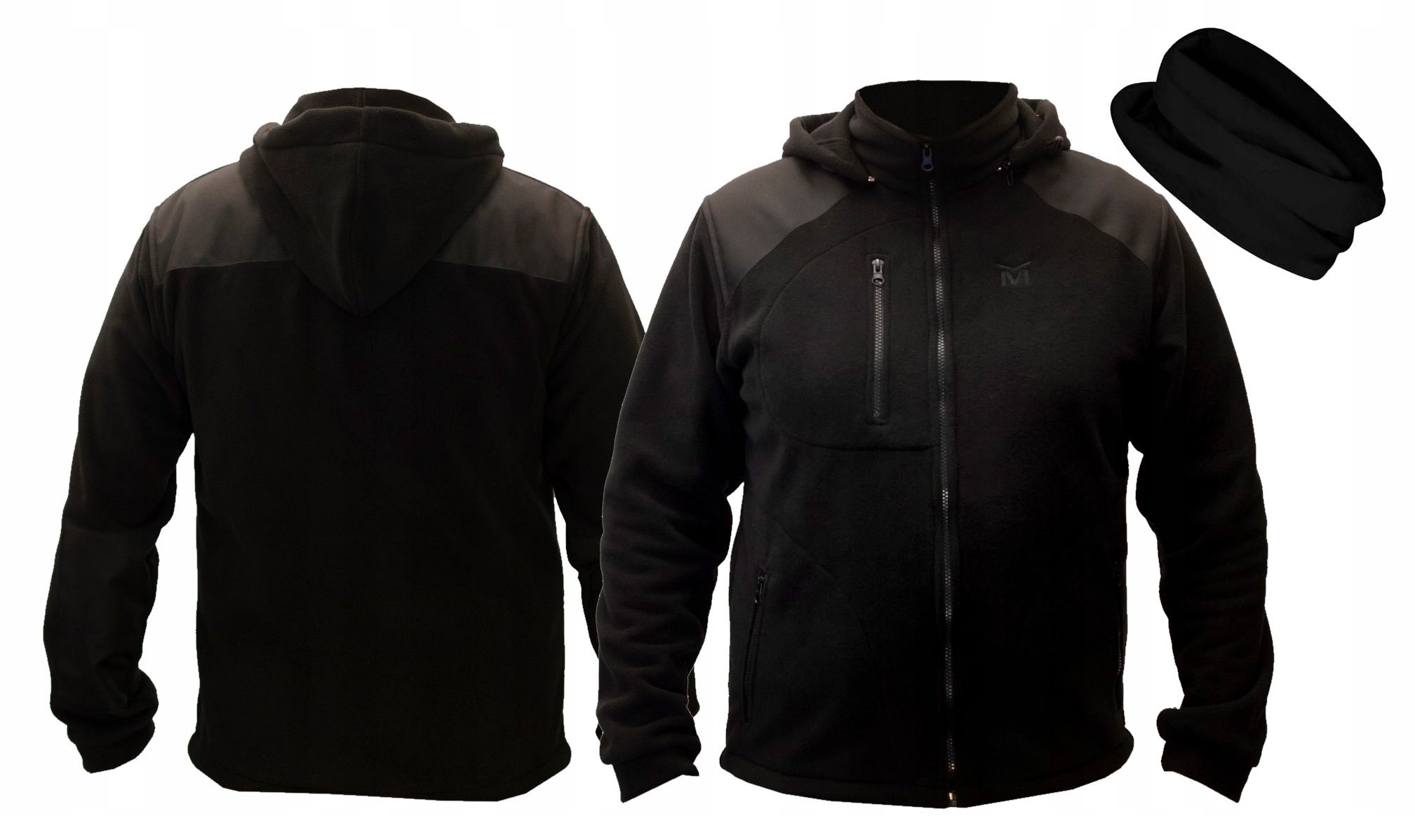 

Bluza Polarowa Z Kapturem Gruba Ciepła 3XL +chusta