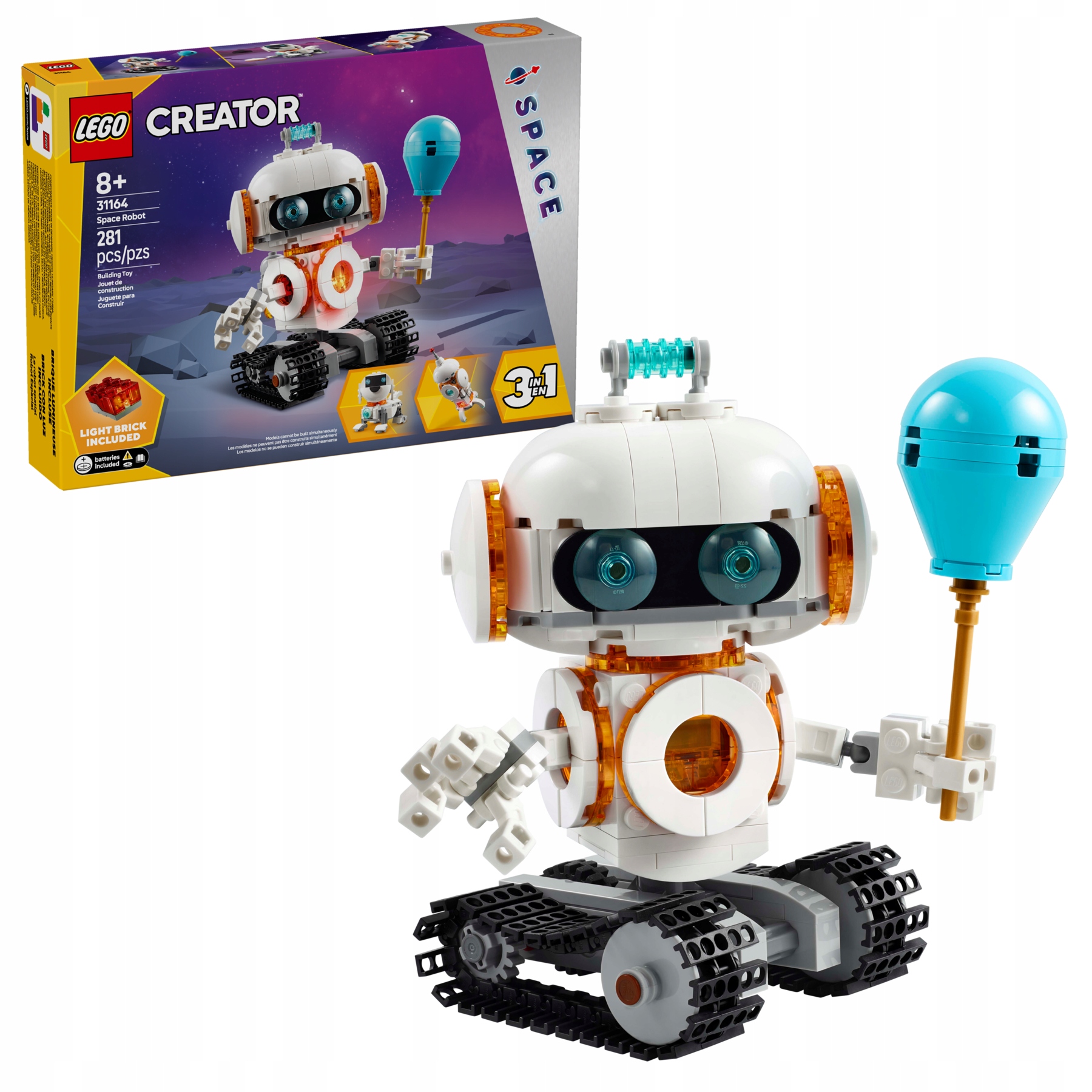 Lego Creator 3v1 Vesmírný robot pes raketa 31164