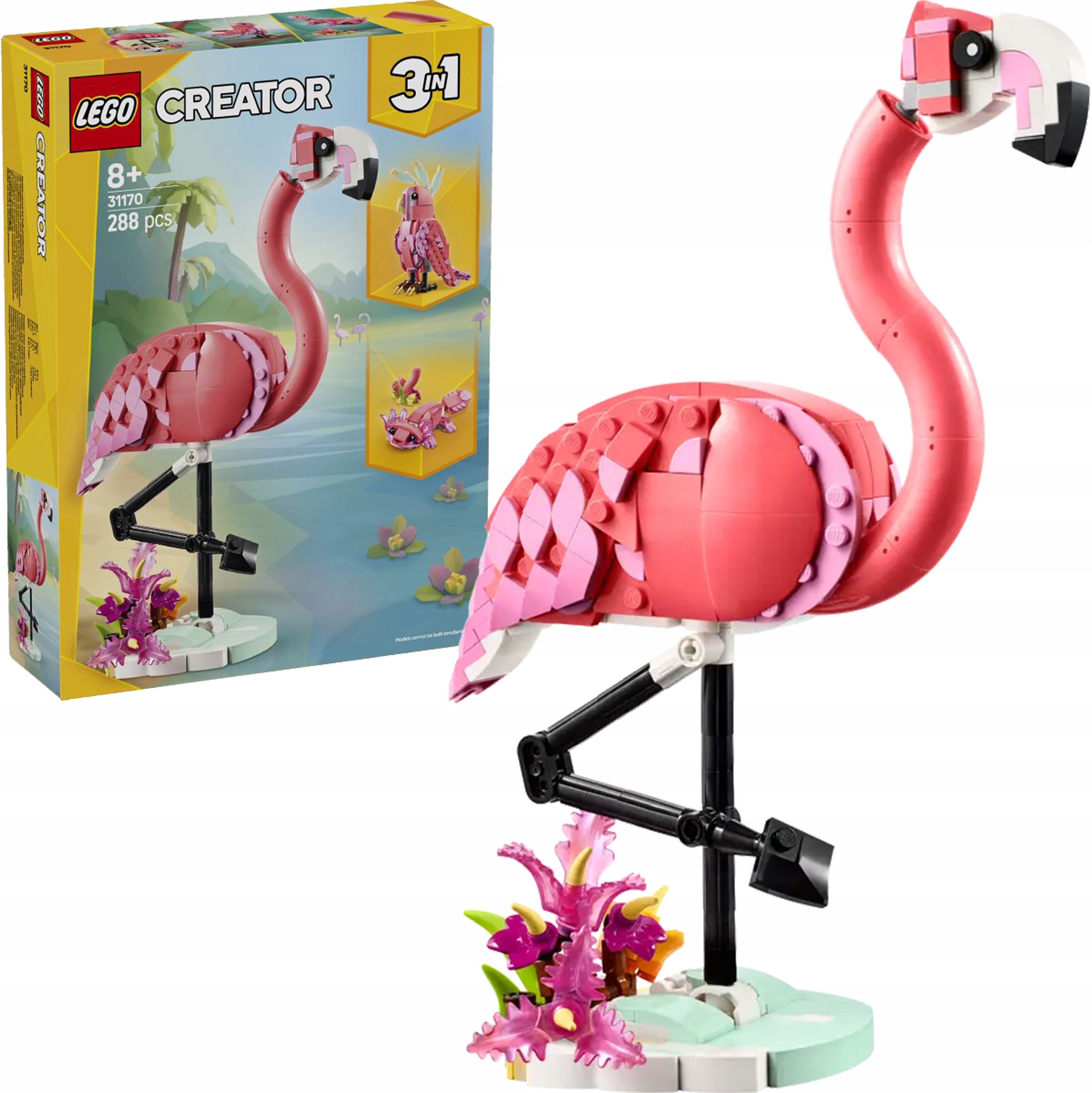 Lego Creator Divoká zvířata: Růžový Plameňák 31170