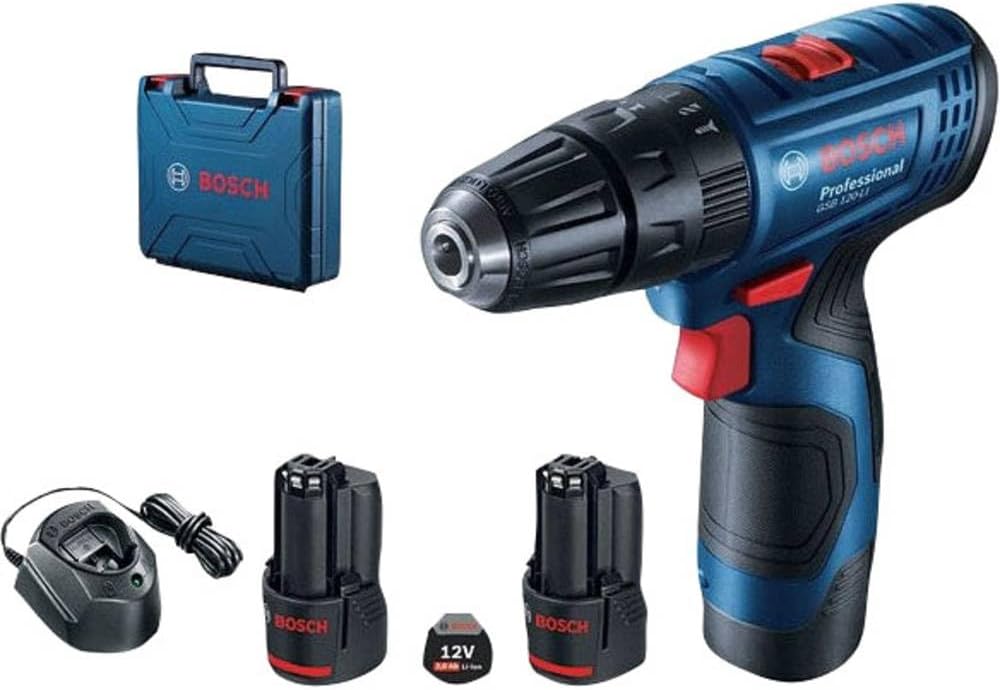 Wiertarkowkrętarka Bosch Gsr 120LI 12V 2x akumulator 2 Ah Ładowarka Walizka