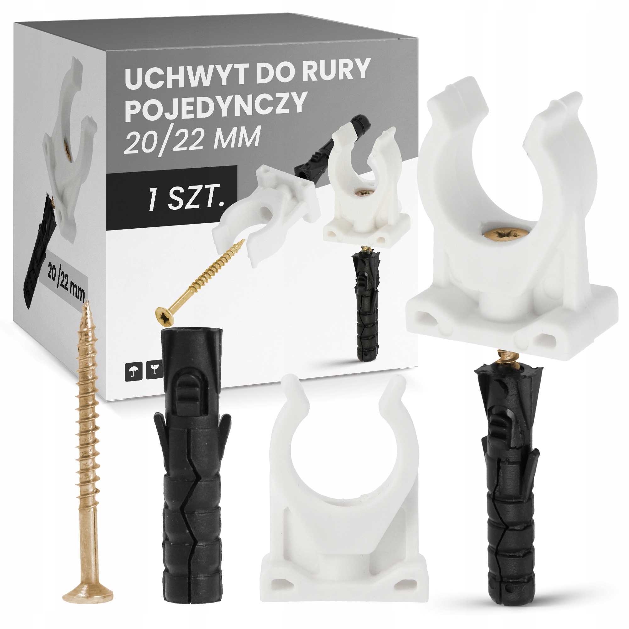 

Uchwyt Rury Rur Miedzianej Pojedynczy 20-22 mm