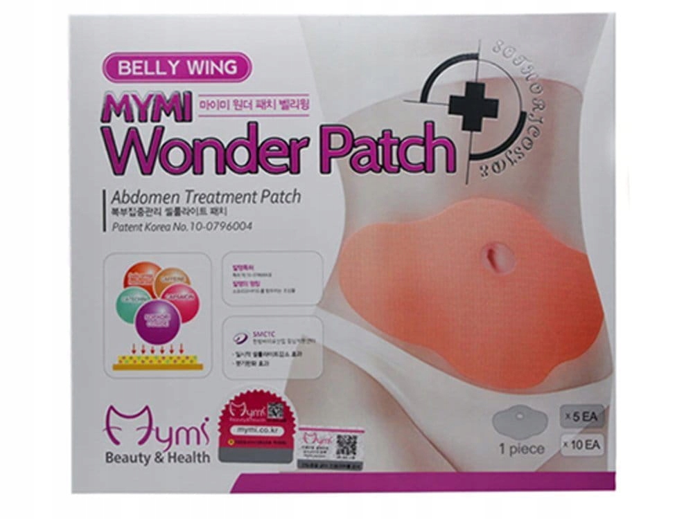 PLASTRY ODCHUDZAJĄCE NA BRZUCH WONDER PATCH NATURALNE 5 SZT Marka Mymi