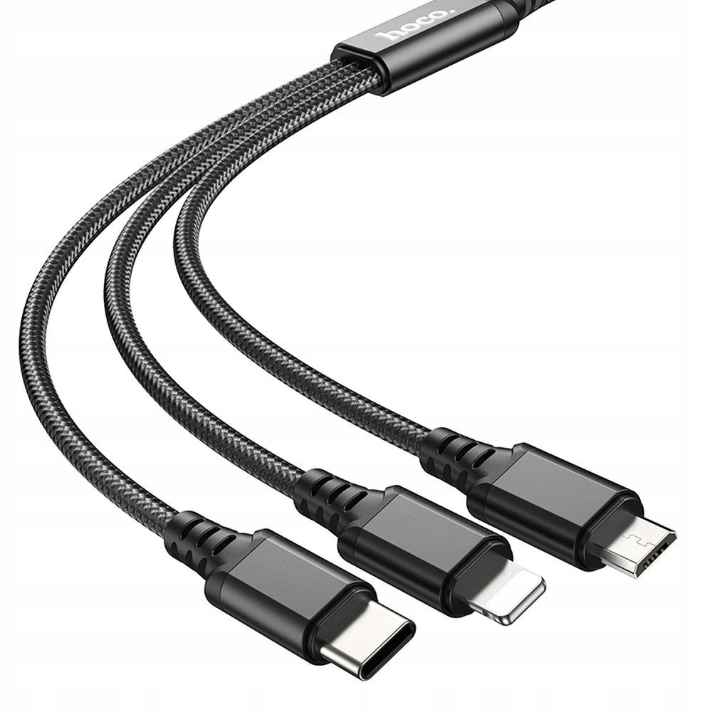 SZYBKA ŁADOWARKA SIECIOWA DO TELEFONU 48W QC 3.0 + KABEL 3w1 USB TYP-C APPL Przewód w zestawie tak