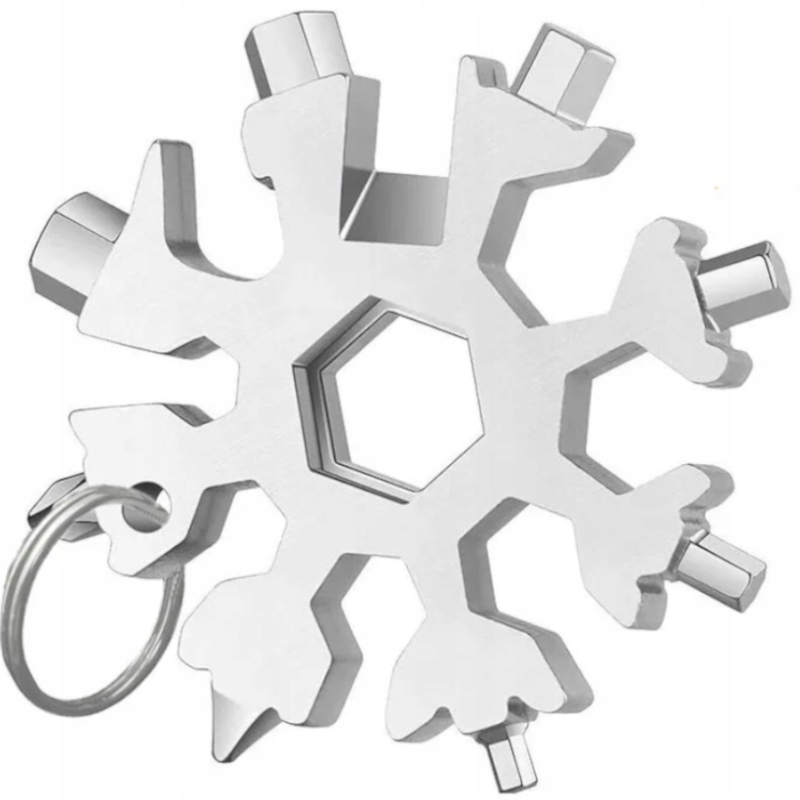 Multitool Klucz Śniezka Multifunkcyjny Snowflake Multitool 18 w 1