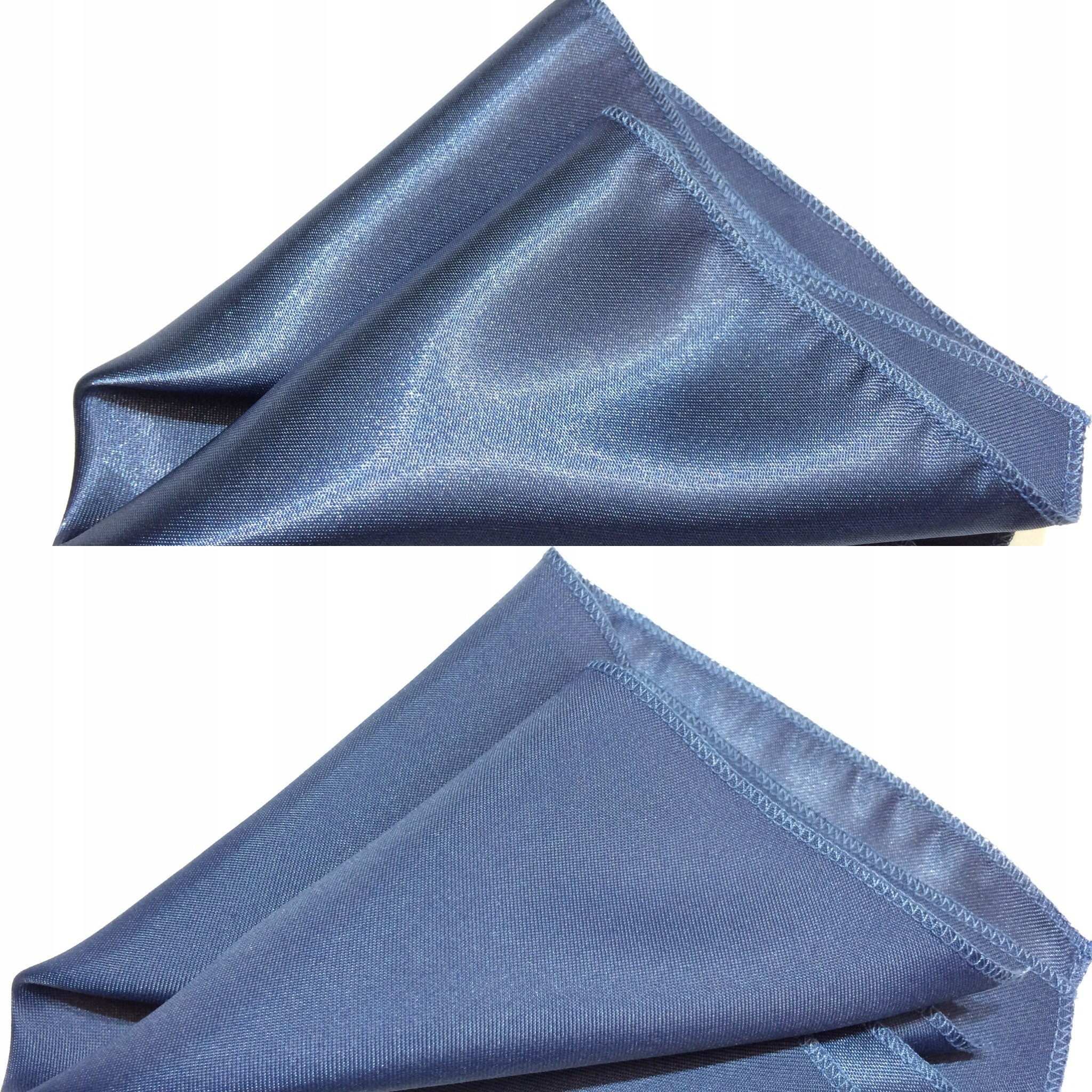 NIEBIESKA POSZETKA CHUSTECZKA I WYPUSTKA KIESZONKI