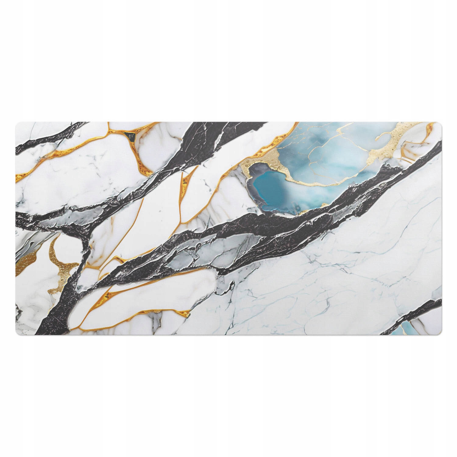 Ochranná podložka na stůl, stolní deska, vzor mramorových žil 100 x 50 cm